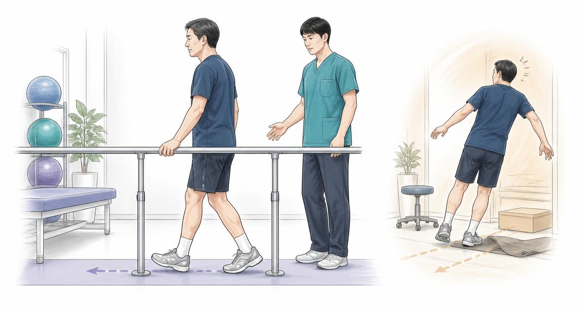 요즘 뒤로 걷는 사람들, 무릎에는 정말 도움이 될까요?의 핵심 판단 요소를 보여주는 도입 인포그래픽